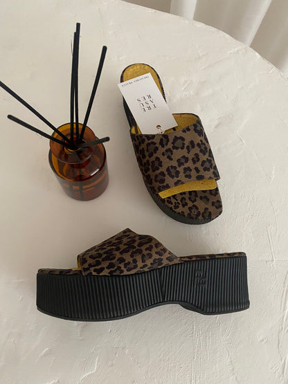 FENDI LEOPARD PLATFORMS 38