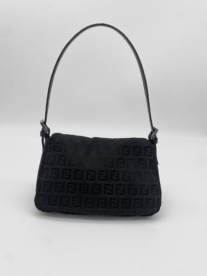 FENDI ZUCCA BAGUETTE BLACK