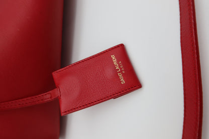 SAINT LAURENT CABAS CHYC RED