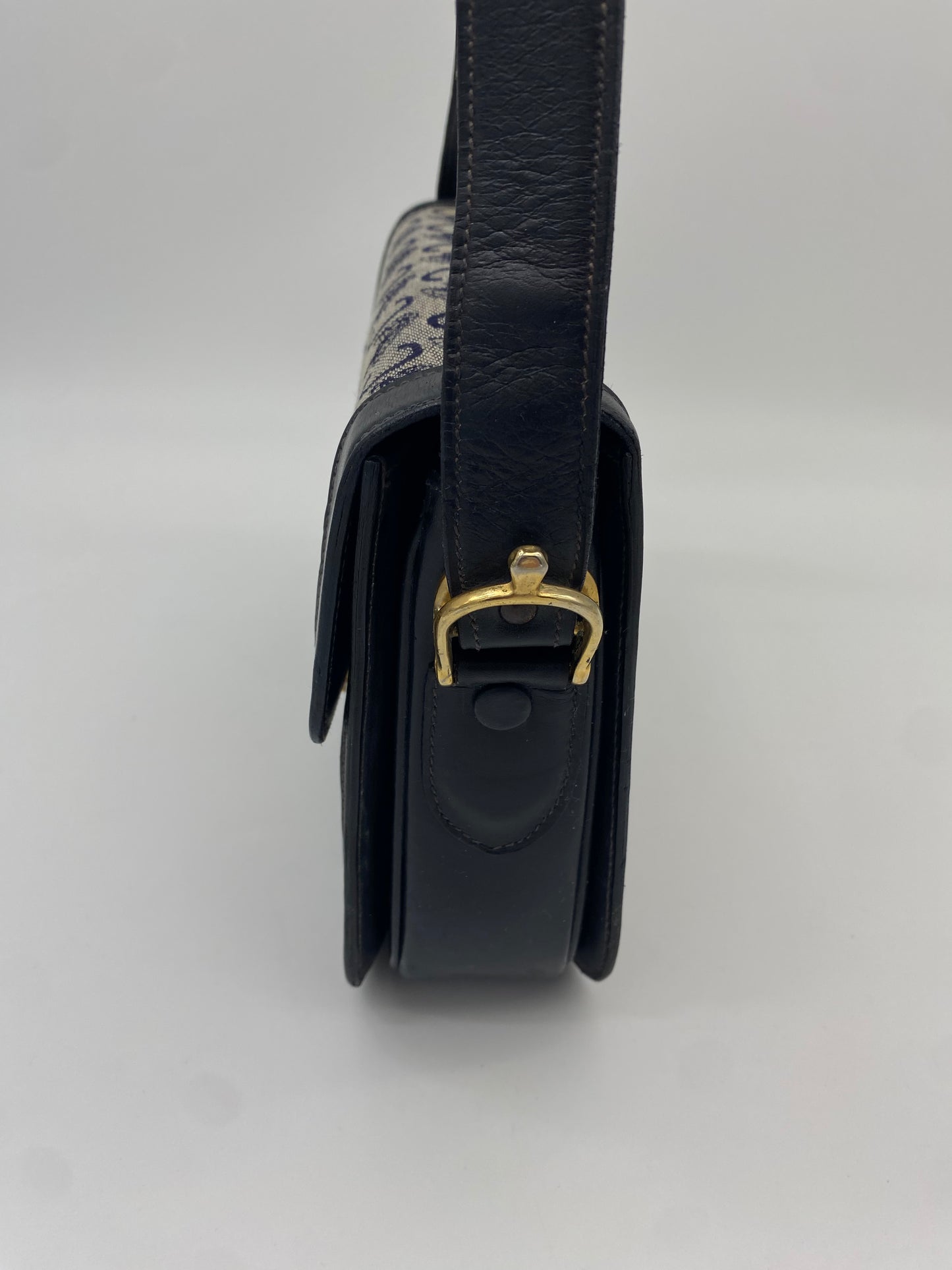 CELINE CALECHE BOX BAG NAVY