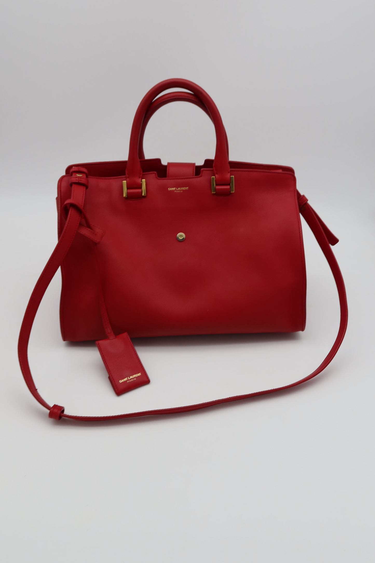 SAINT LAURENT CABAS CHYC RED